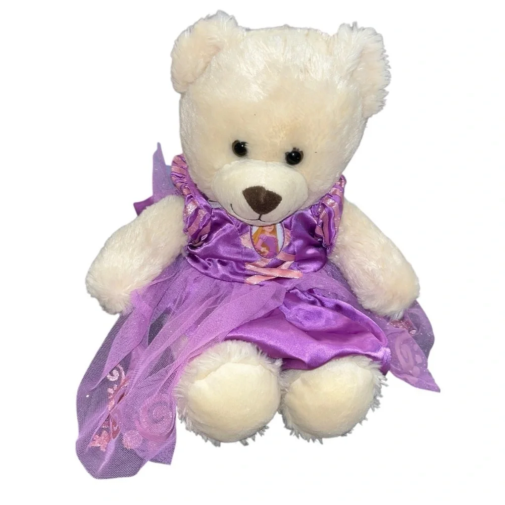 Build a bear workshop bab Disney princess purple rapunzel tangled dress
